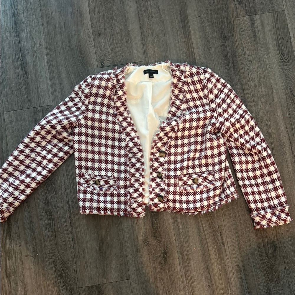 Ann Taylor Houndstooth Women's Jacket - Picture 1 of 3